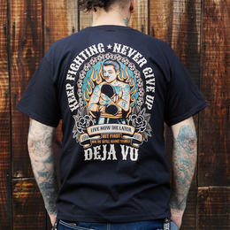 Polera Never Give Up -Hombre
