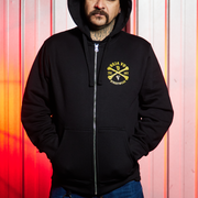 Polerón Hoodie Con Cierre Tinta Hasta La Muerte