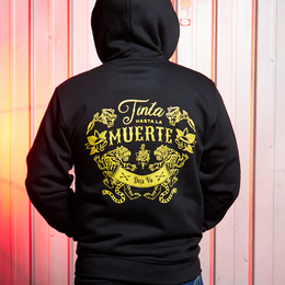 Polerón Hoodie Con Cierre Tinta Hasta La Muerte