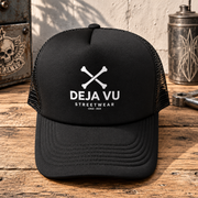 Gorra Trucker esponja Blanca y negro Logo Minimal
