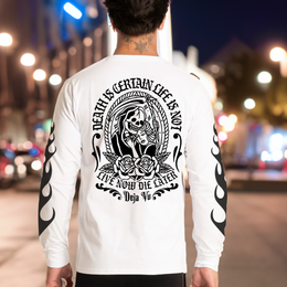 Polera Manga Larga Death is Certain